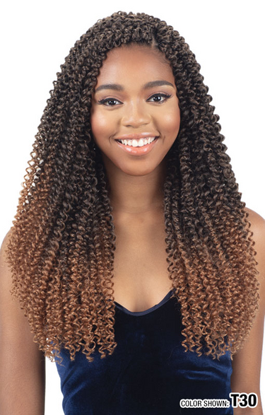 MODEL MODEL Braid 3X Pre-Stretched Water Bohemian Curl 18